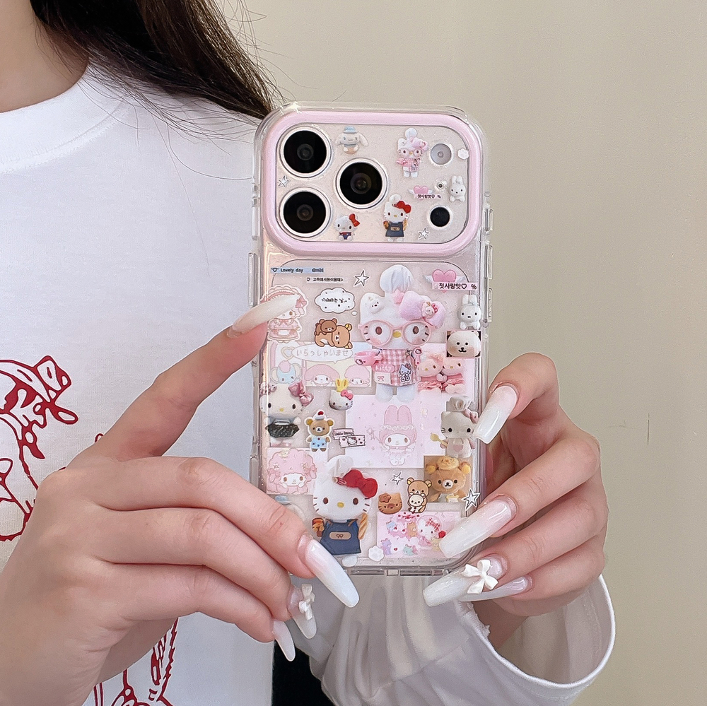 Phone Cases Korean - Korean Fashion Cute Cartoon Sanrio Hello
