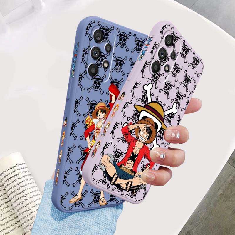 Silicone Liquid Case - One Piece Anime Red D. Luffy