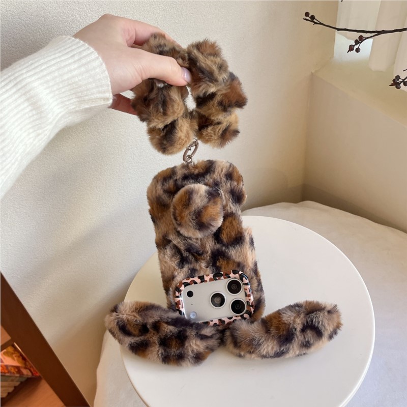 Phone Cases Europe - 3D Leopard print Rabbit Plush Phone