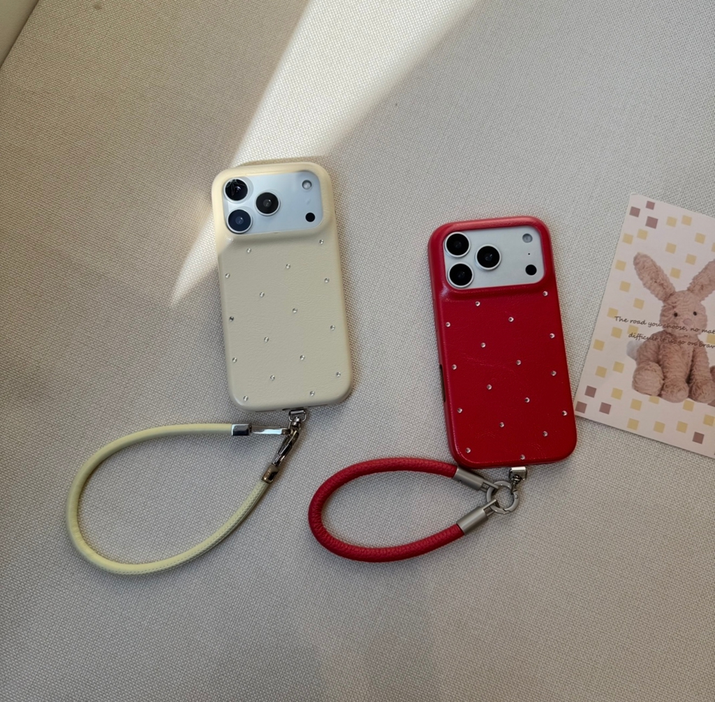 Phone Cases Expensive - Luxury Elegant Solid Color Faux Leather