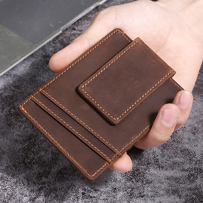 Slim Card Slot Case - Luufan Genuine Leather Card Holder Purse