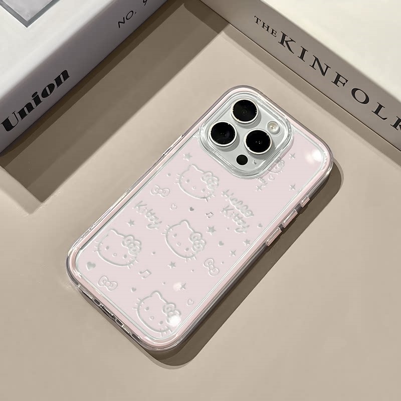 Phone Cases Korean - Cute Hollow out Hello Kitty Soft
