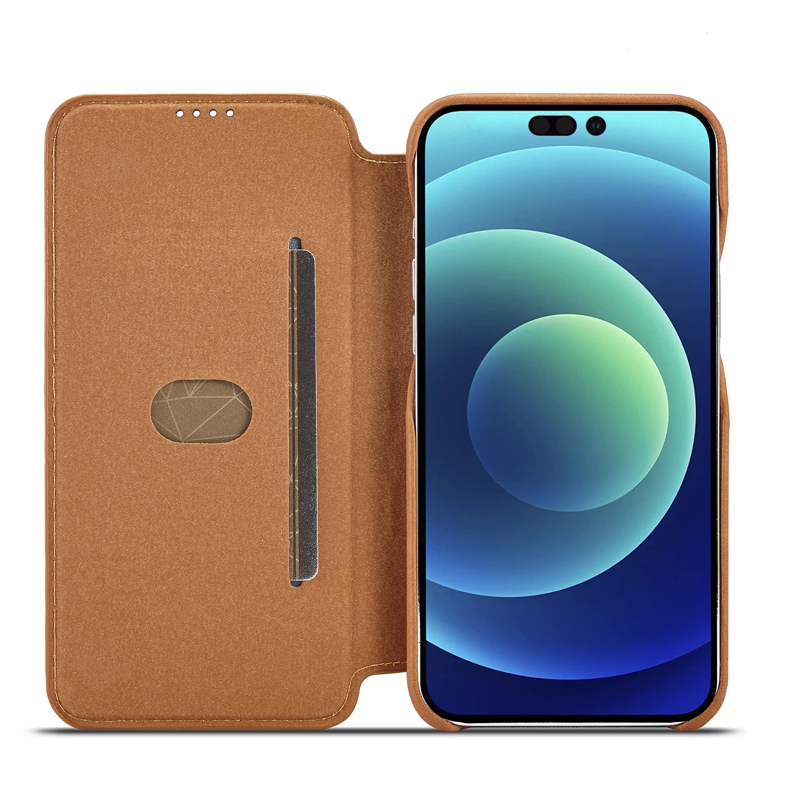 Leather Flip Wallet Magnetic C – Slim Card Slot Case Bewertung und Preis