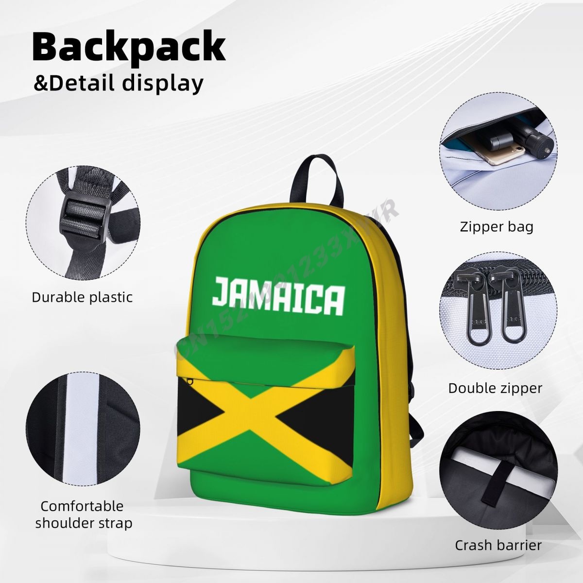 Unisex Backpack Jamaica Flag J – Phone Cases Jamaica Bewertung und Preis