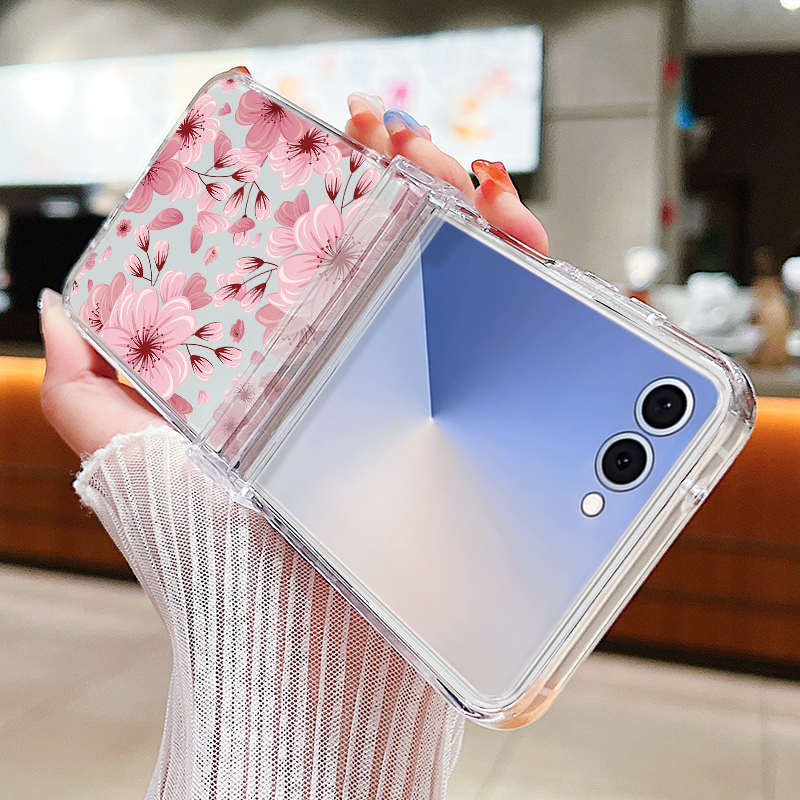 Pink Flower Printed Phone Case – Phone Cases Z Flip 7 Bewertung und Preis