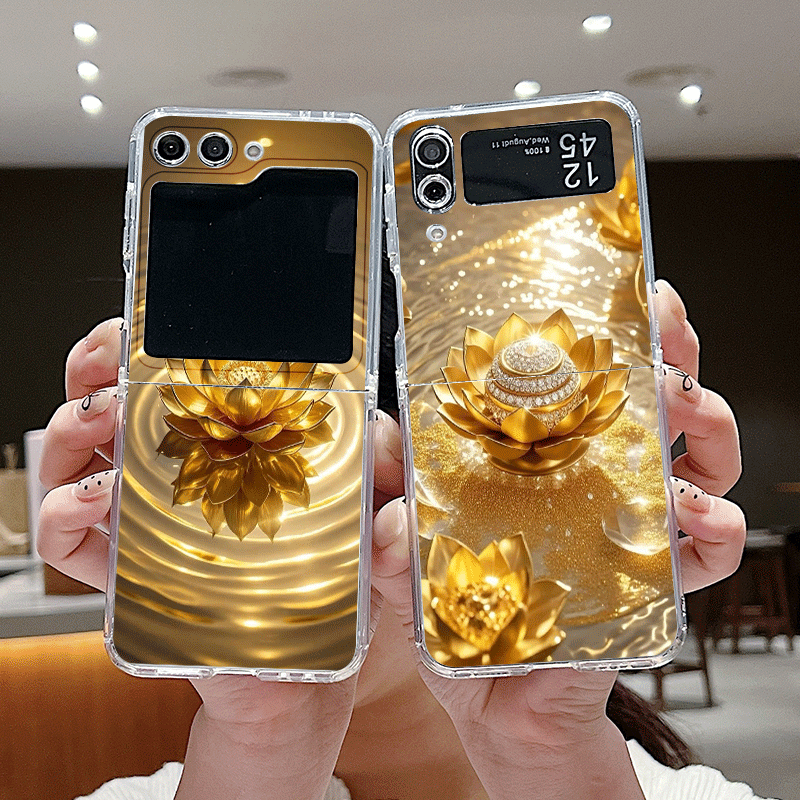 Creative Golden Lotus Flower P – Phone Cases Z Flip 7 Bewertung und Preis