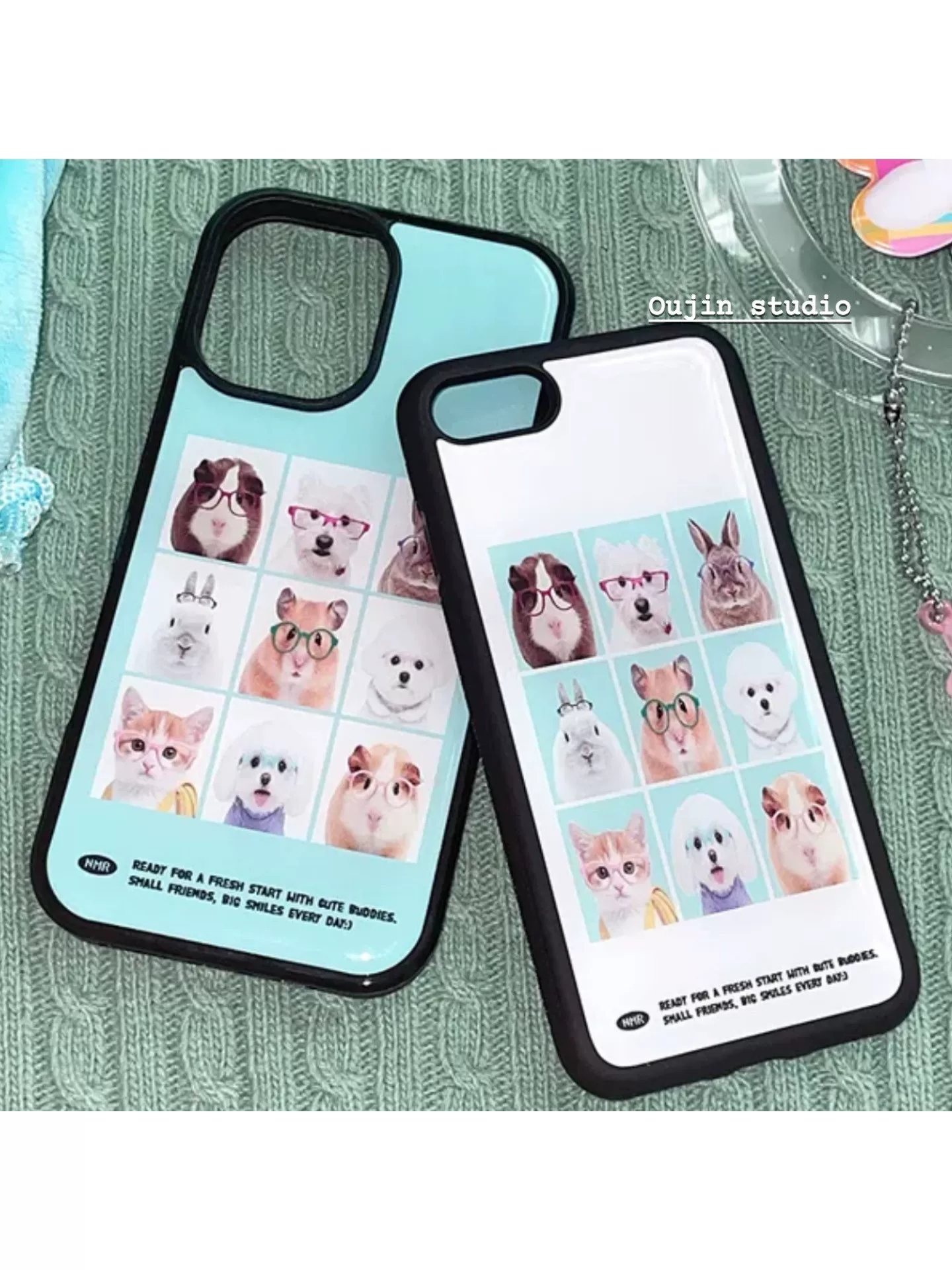 Korean Cute Animal Head Sticke – Phone Cases Korean Bewertung und Preis