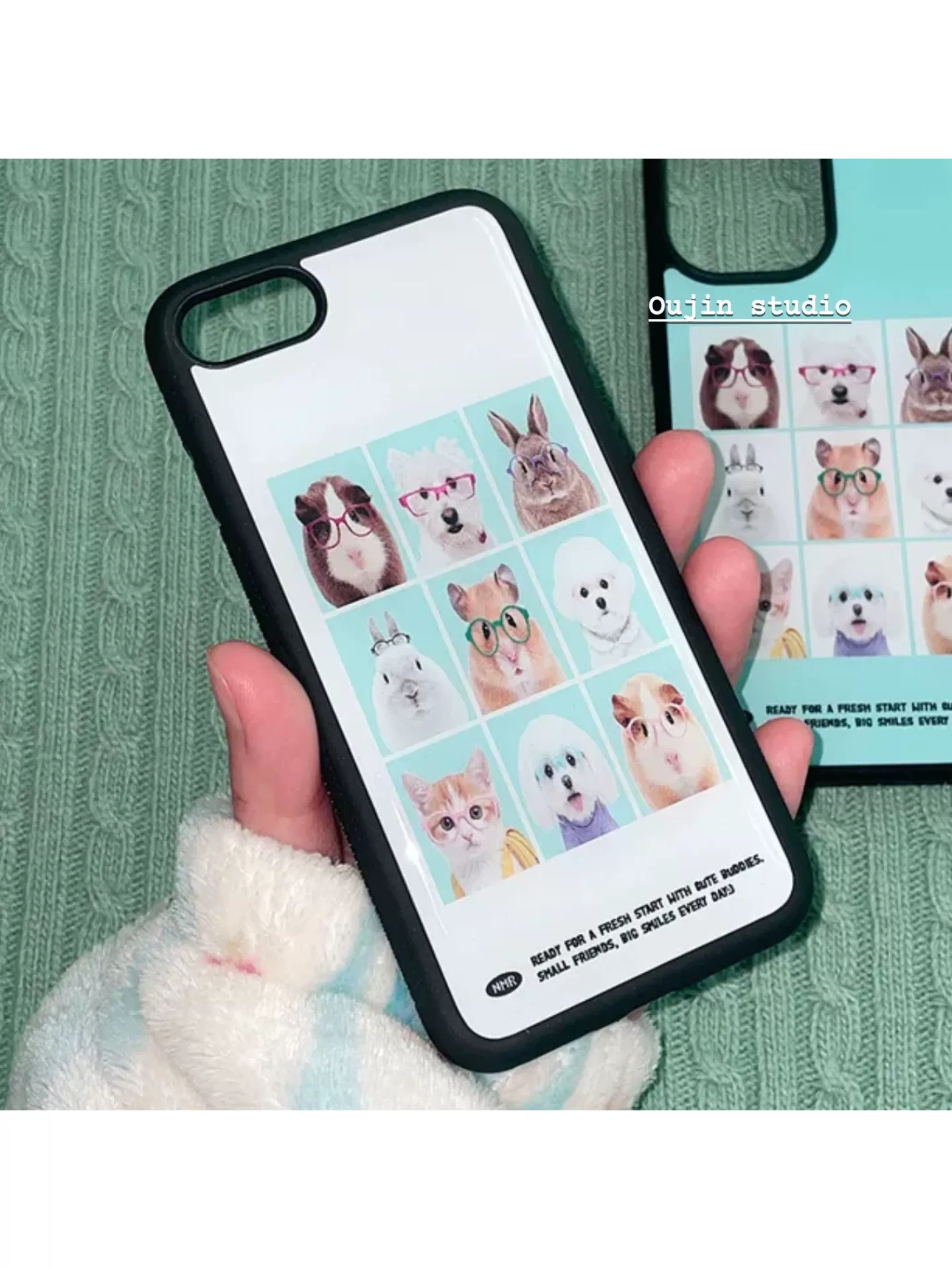 Korean Cute Animal Head Sticke – Phone Cases Korean Bewertung und Preis