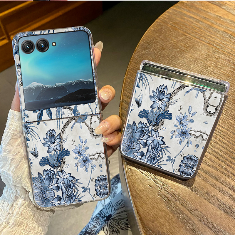 Blue Flowers Forest Print Phon – Phone Cases Motorola Bewertung und Preis