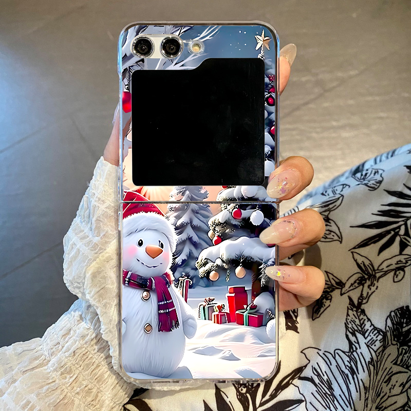 Christmas Snowman Elk Phone Ca – Phone Cases Z Flip 7 Bewertung und Preis