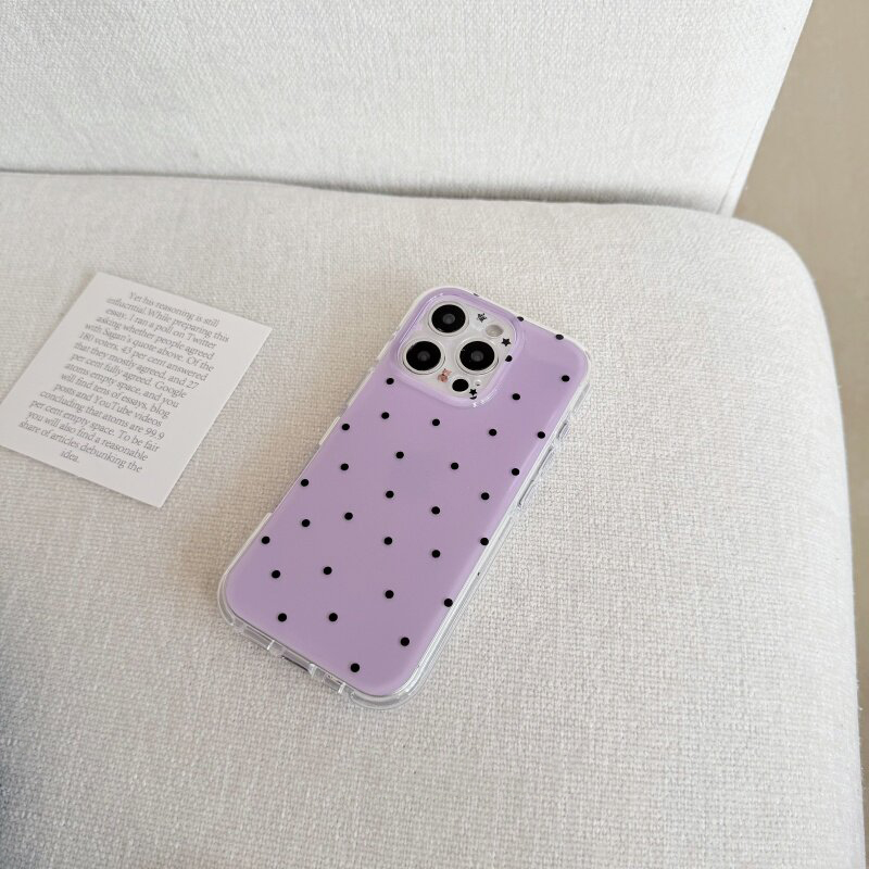 Korean White & Purple Polka Do – Phone Cases Korean Bewertung und Preis