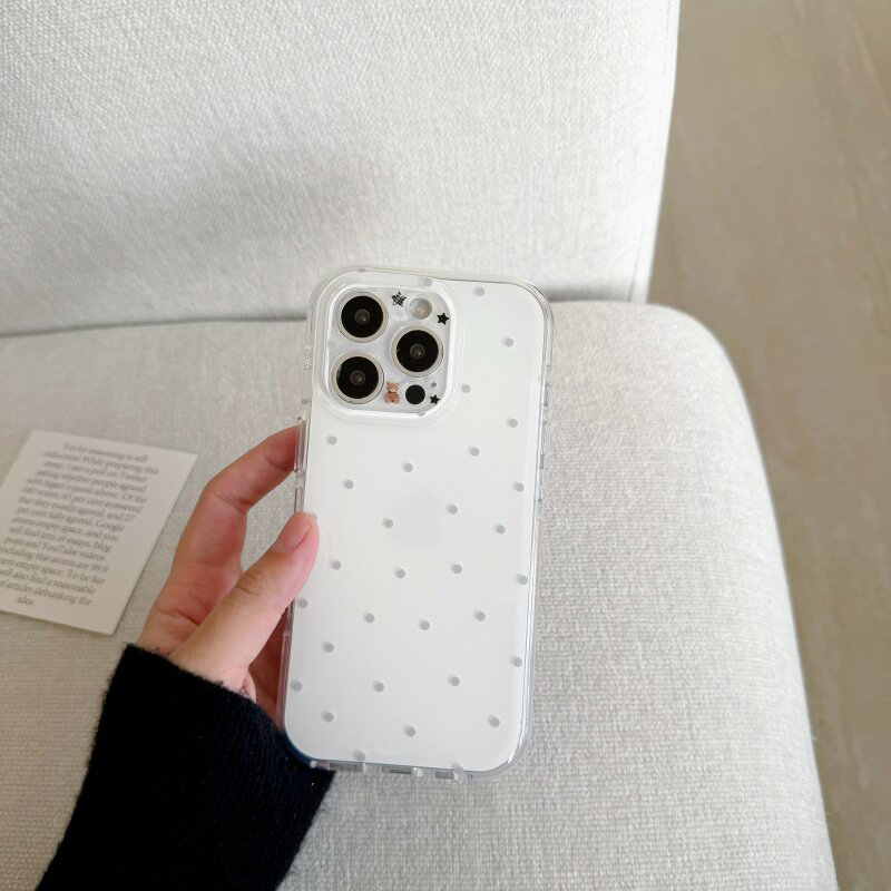 Korean White & Purple Polka Do – Phone Cases Korean Bewertung und Preis