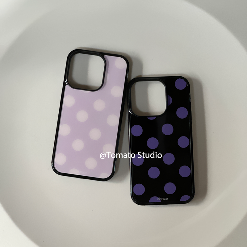 Korean Ins Fashion Purple Polk – Phone Cases Korean Bewertung und Preis