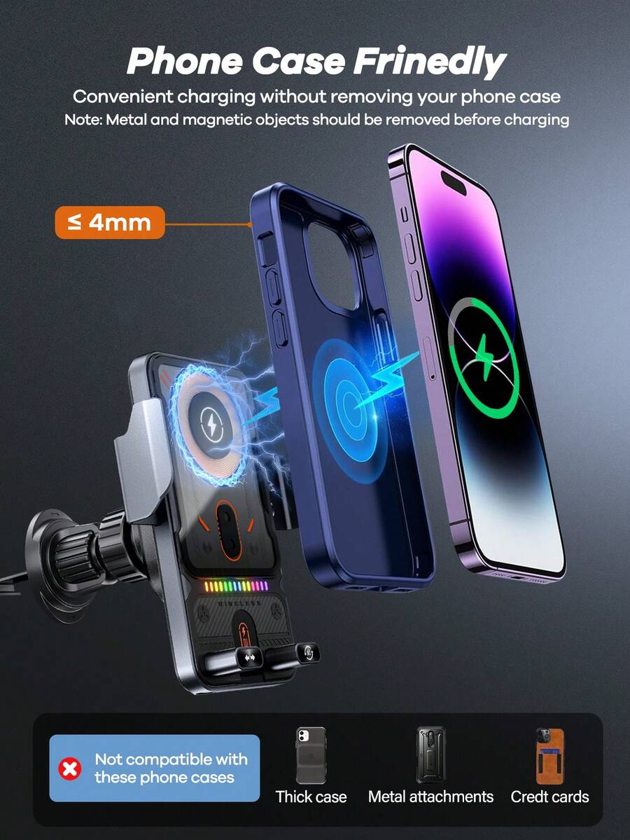 15W Wireless Car Phone Mount F – Phone Cases Casely Bewertung und Preis