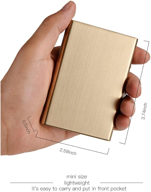 RFID Credit Card Holder Stainl – Slim Card Slot Case Bewertung und Preis