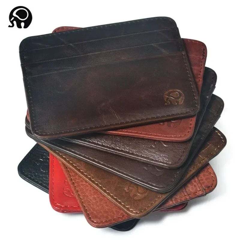 New Thin Genuine Leather Mini  – Slim Card Slot Case Bewertung und Preis