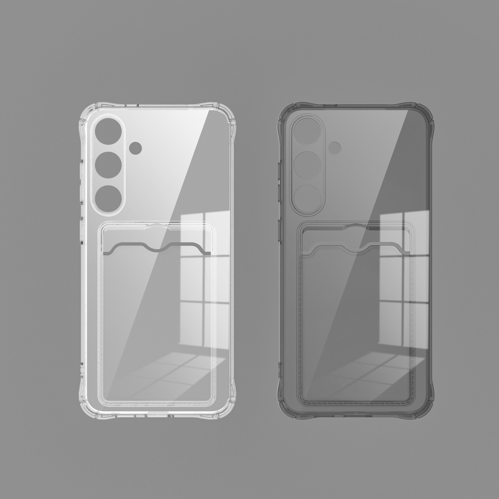 Luxury Clear Case For Samsung  – Slim Card Slot Case Bewertung und Preis