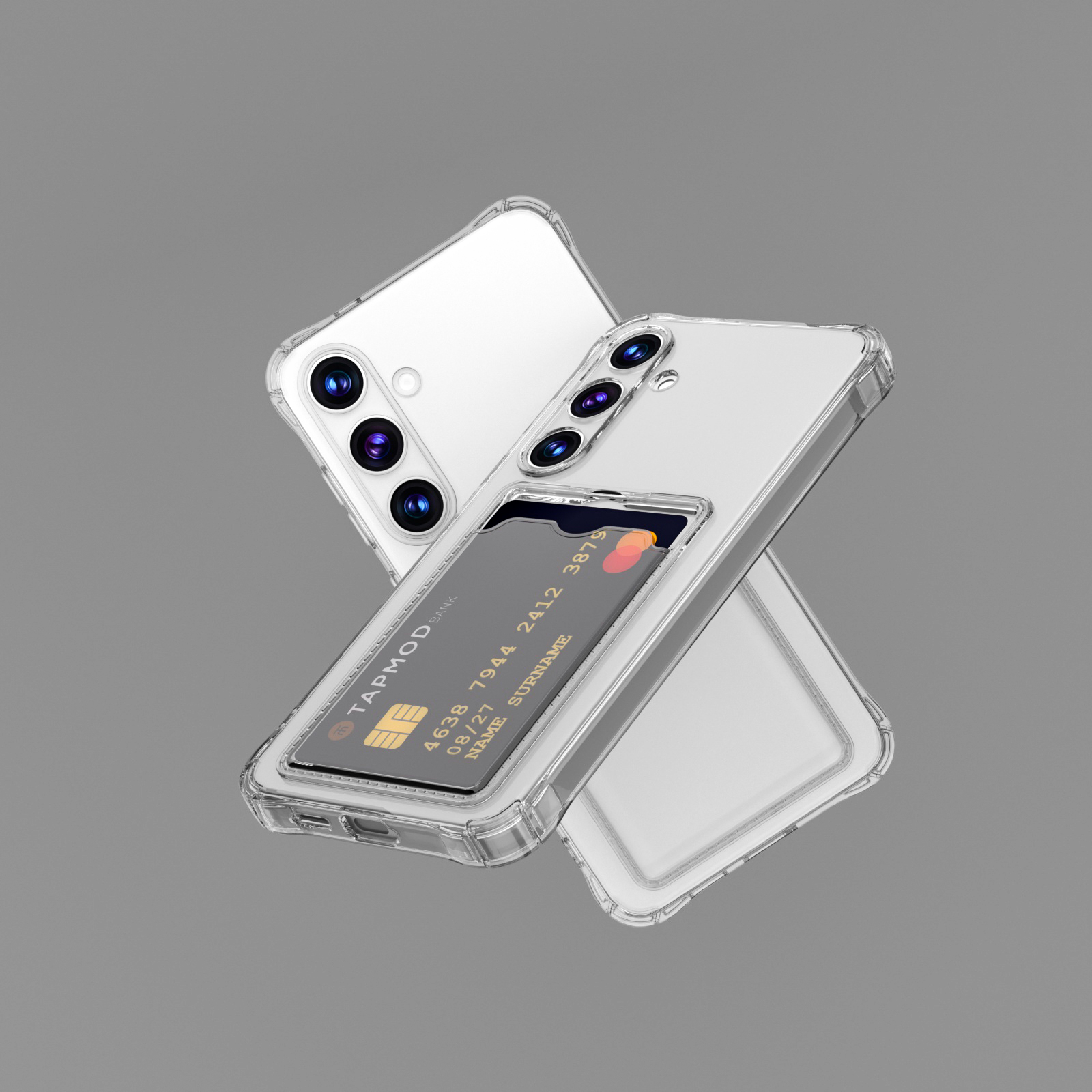 Luxury Clear Case For Samsung  – Slim Card Slot Case Bewertung und Preis