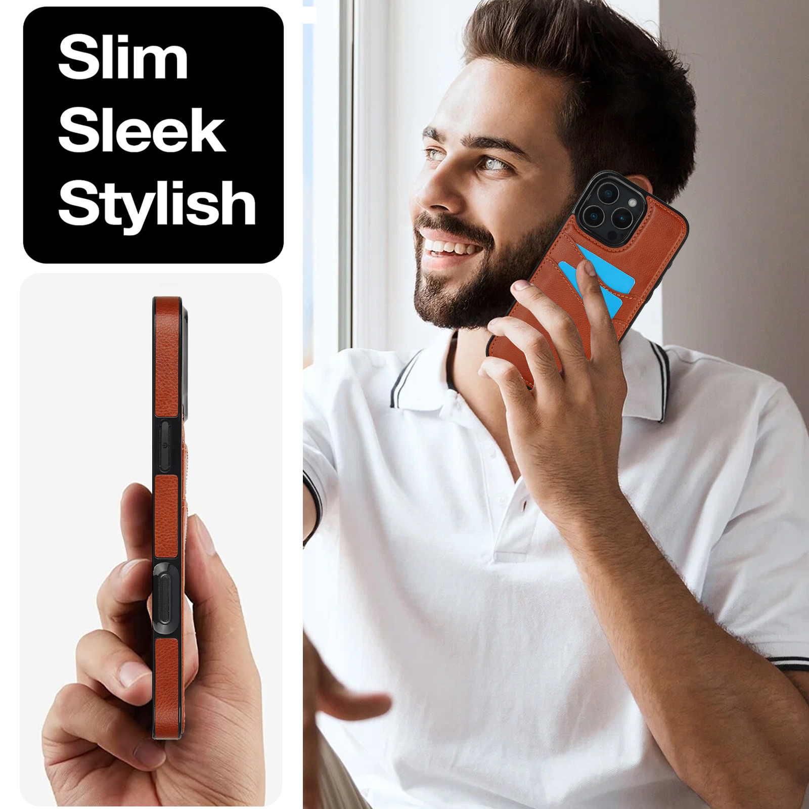 Shockproof Leather Credit Card – Slim Card Slot Case Bewertung und Preis