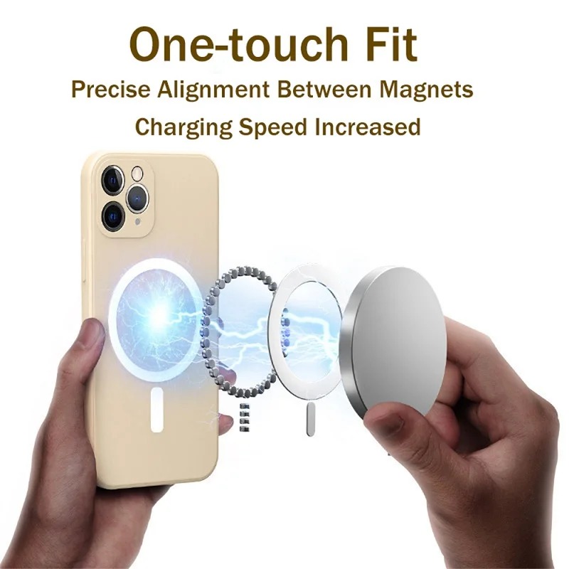 High-end magnetic wireless cha – Silicone Liquid Case Bewertung und Preis