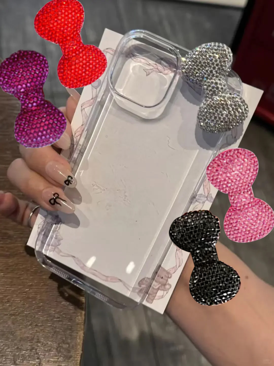 Colored 3D Bow Glitter Transpa – Phone Cases Expensive Bewertung und Preis