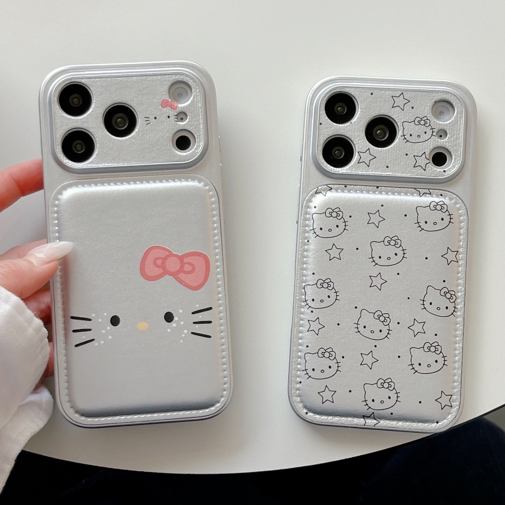 Luxury Cute Silver KT Cat Leat – Phone Cases Expensive Bewertung und Preis