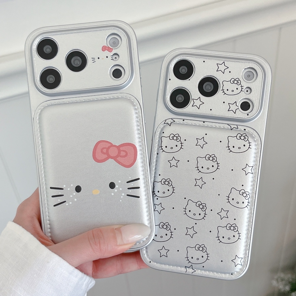 Luxury Cute Silver KT Cat Leat – Phone Cases Expensive Bewertung und Preis