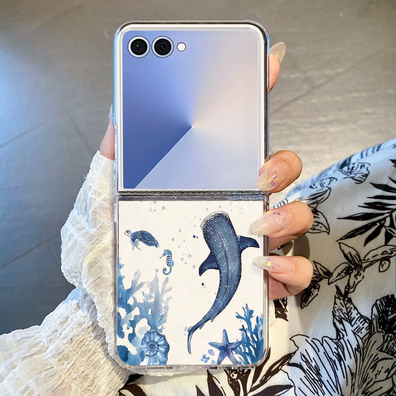 Whale Pattern Phone Case For S – Phone Cases Z Flip 7 Bewertung und Preis
