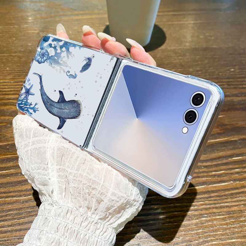 Whale Pattern Phone Case For S – Phone Cases Z Flip 7 Bewertung und Preis