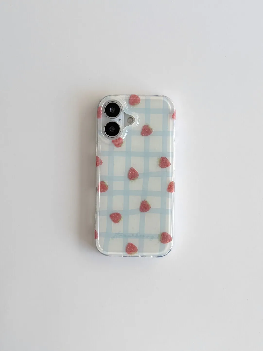Fresh Blue Grid Pattern Strawb – Phone Cases Expensive Bewertung und Preis