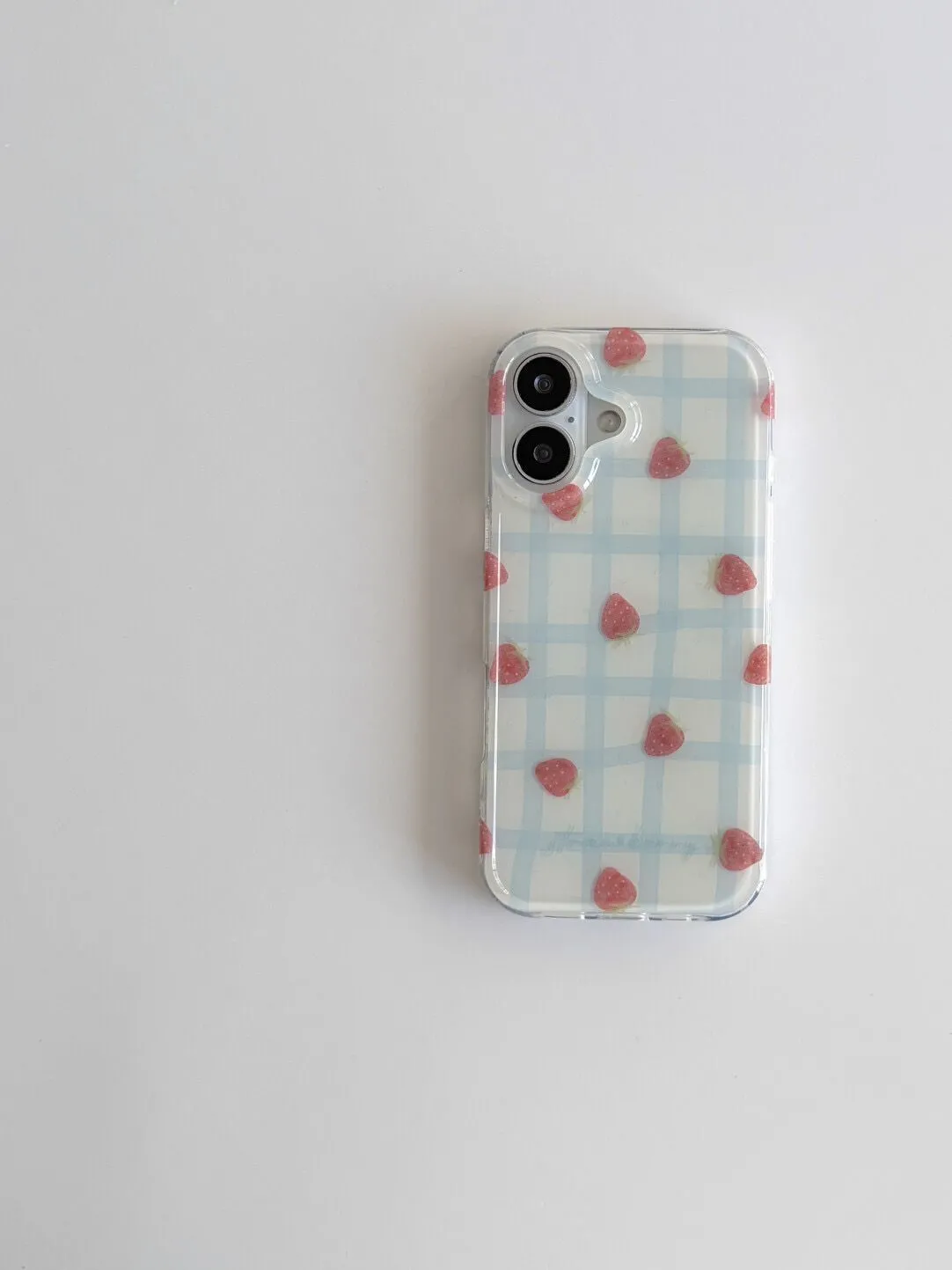 Fresh Blue Grid Pattern Strawb – Phone Cases Expensive Bewertung und Preis