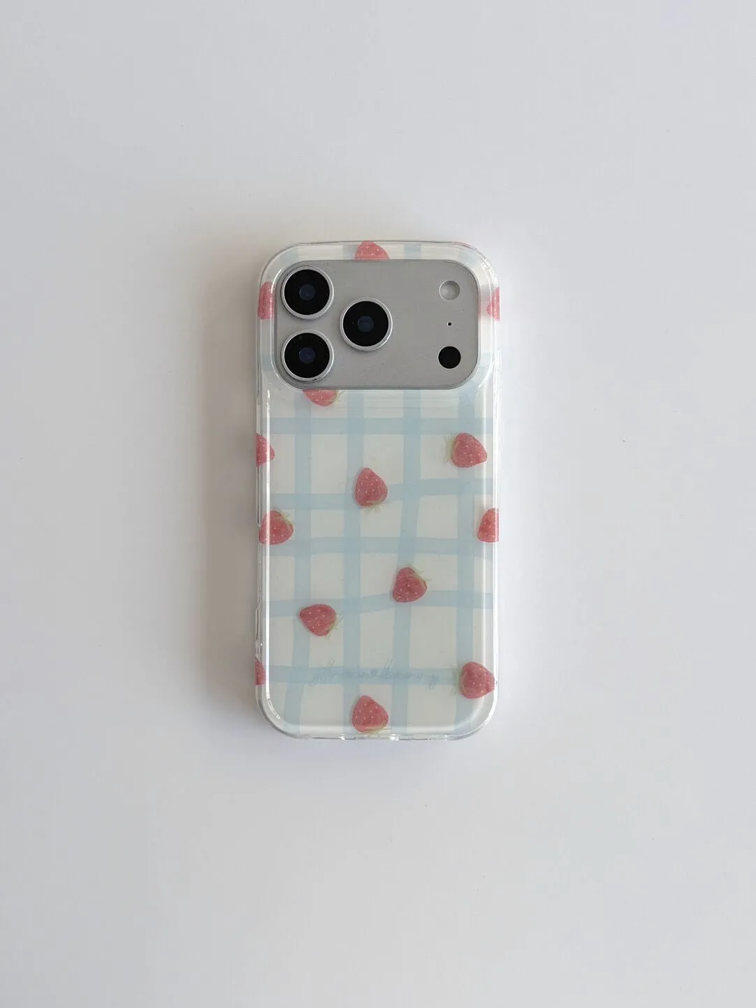 Fresh Blue Grid Pattern Strawb – Phone Cases Expensive Bewertung und Preis