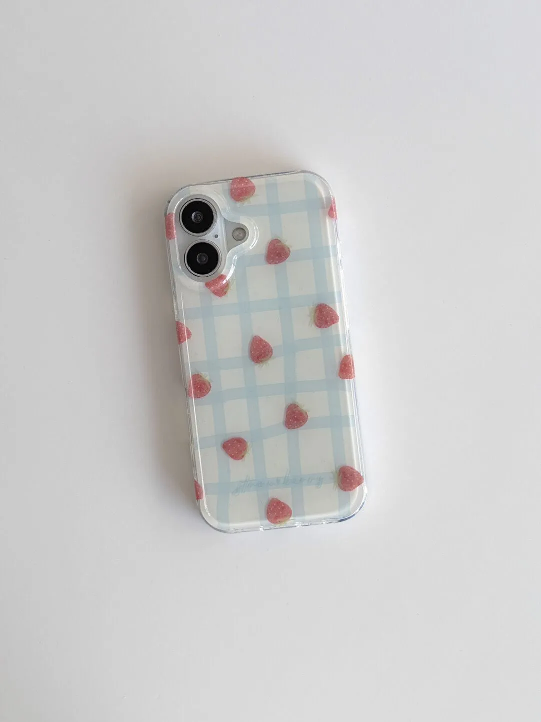 Fresh Blue Grid Pattern Strawb – Phone Cases Expensive Bewertung und Preis