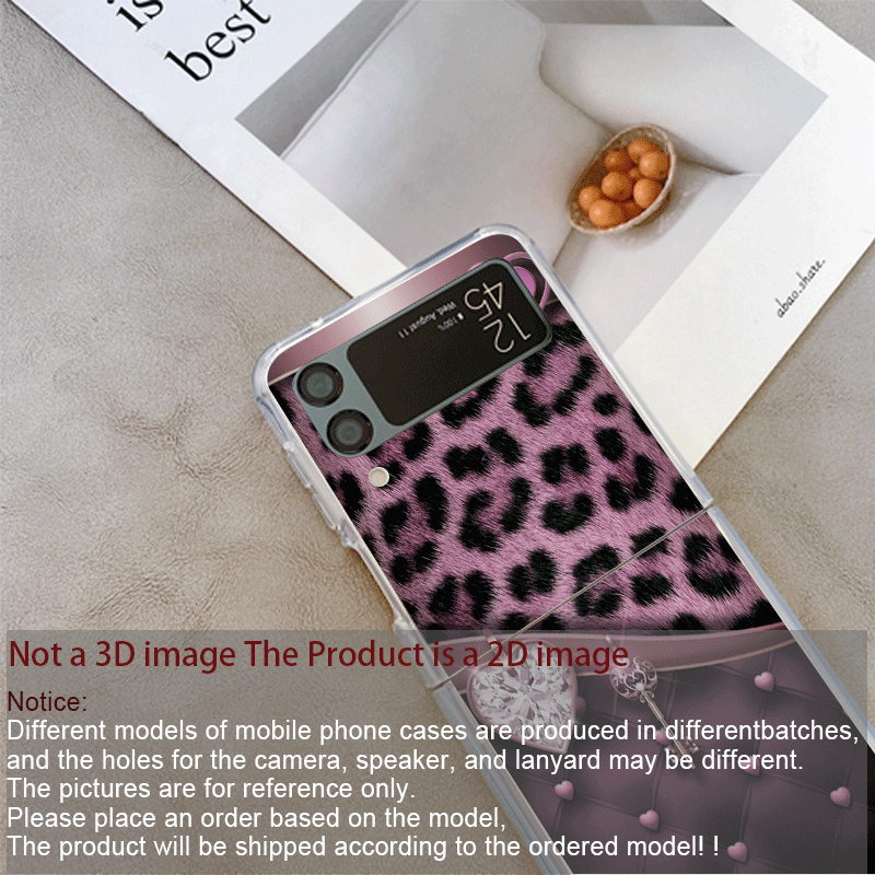 Creative Pink Blue Bow Leopard – Phone Cases Z Flip 7 Bewertung und Preis
