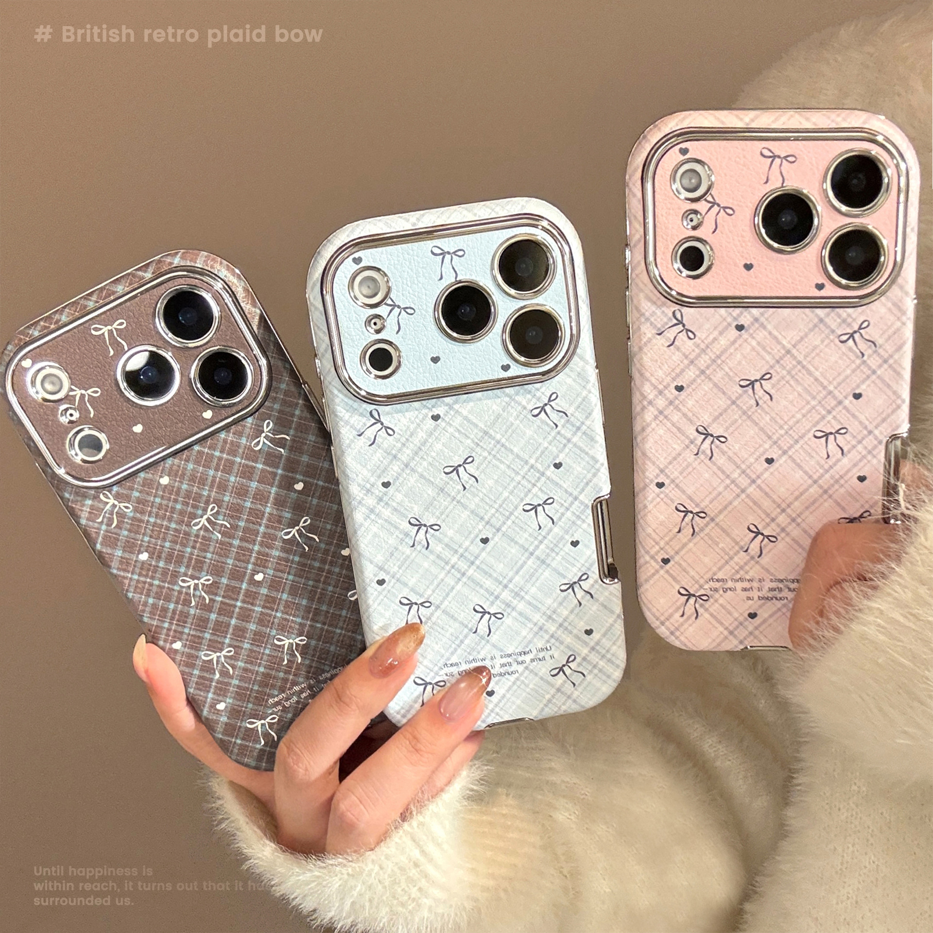 Korean Retro Plaid Grid Patter – Phone Cases Korean Bewertung und Preis
