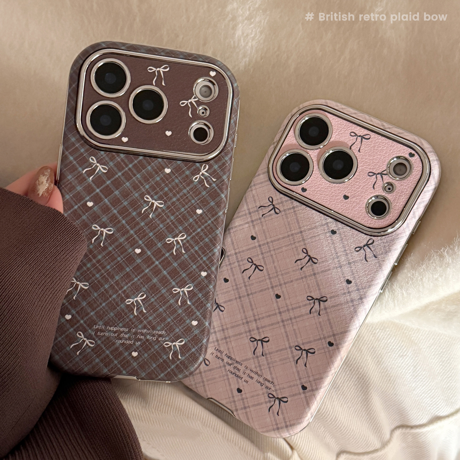 Korean Retro Plaid Grid Patter – Phone Cases Korean Bewertung und Preis