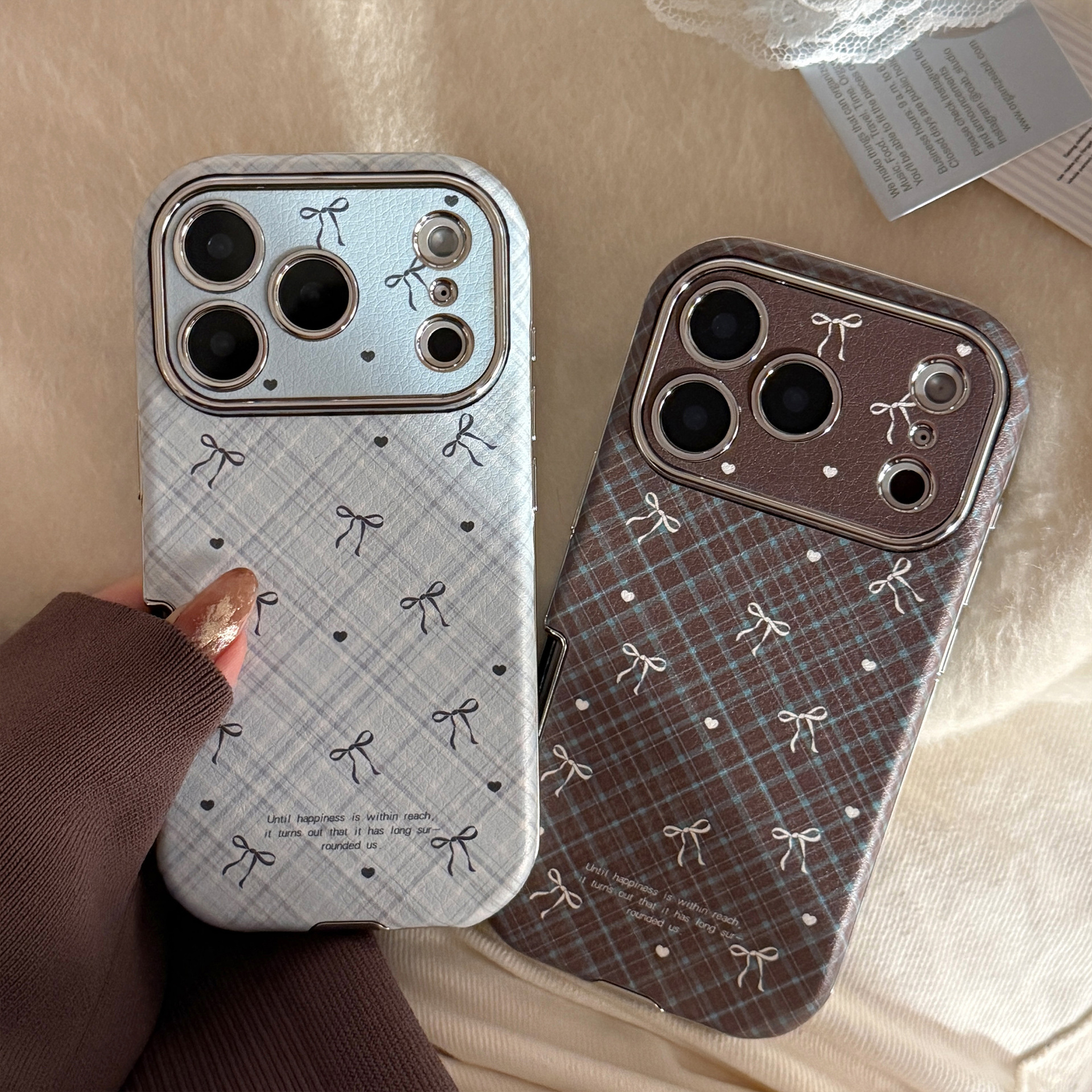 Korean Retro Plaid Grid Patter – Phone Cases Korean Bewertung und Preis